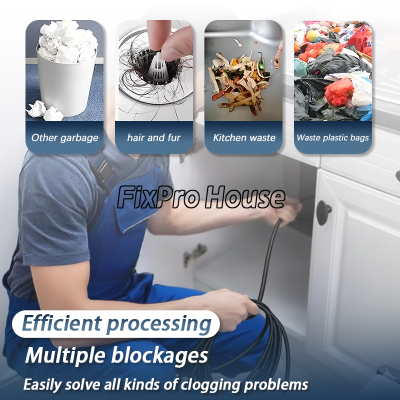 Plumbing Snake Drain - أداة تسليك أنابيب كهربائية بطول 1-3