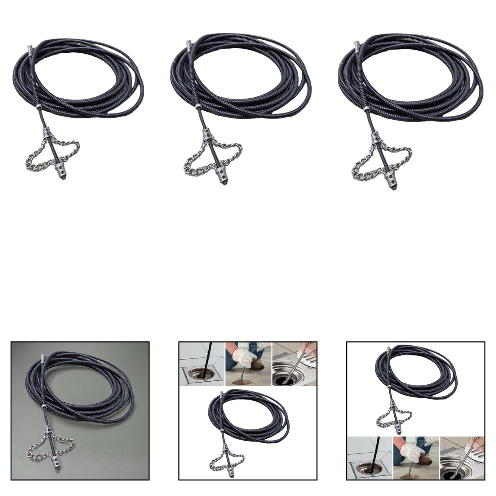 Plumbing Snake Drain - أداة تنظيف المجاري المعدنية المرنة لإزالة