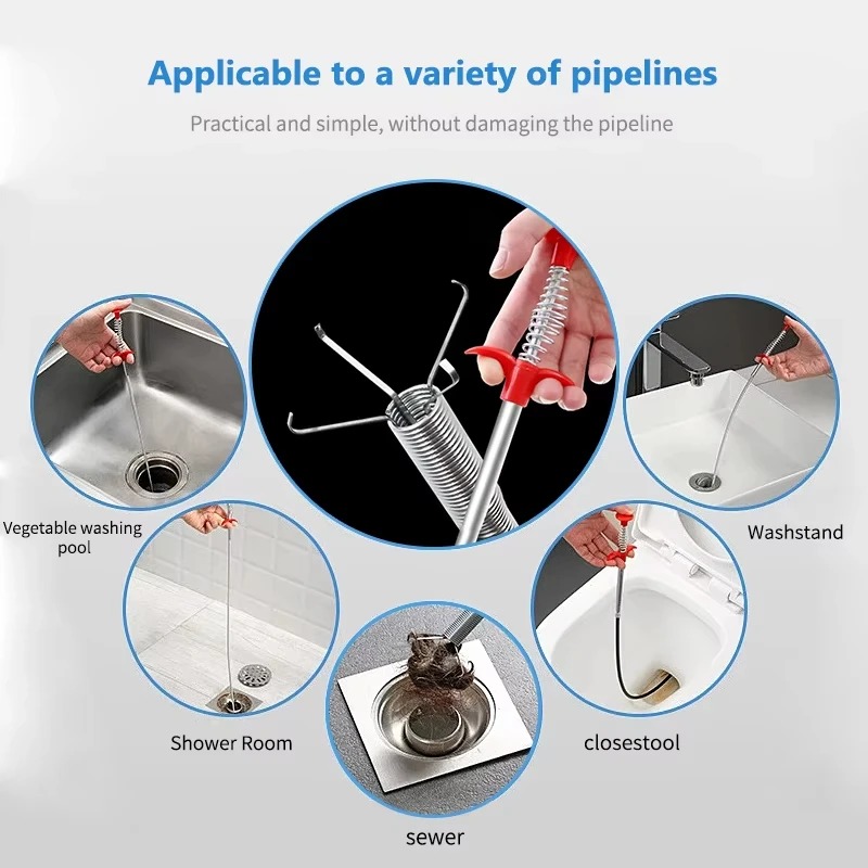 Plumbing Snake Drain - مرنة الربيع الأفعى استنزاف الأنابيب أداة