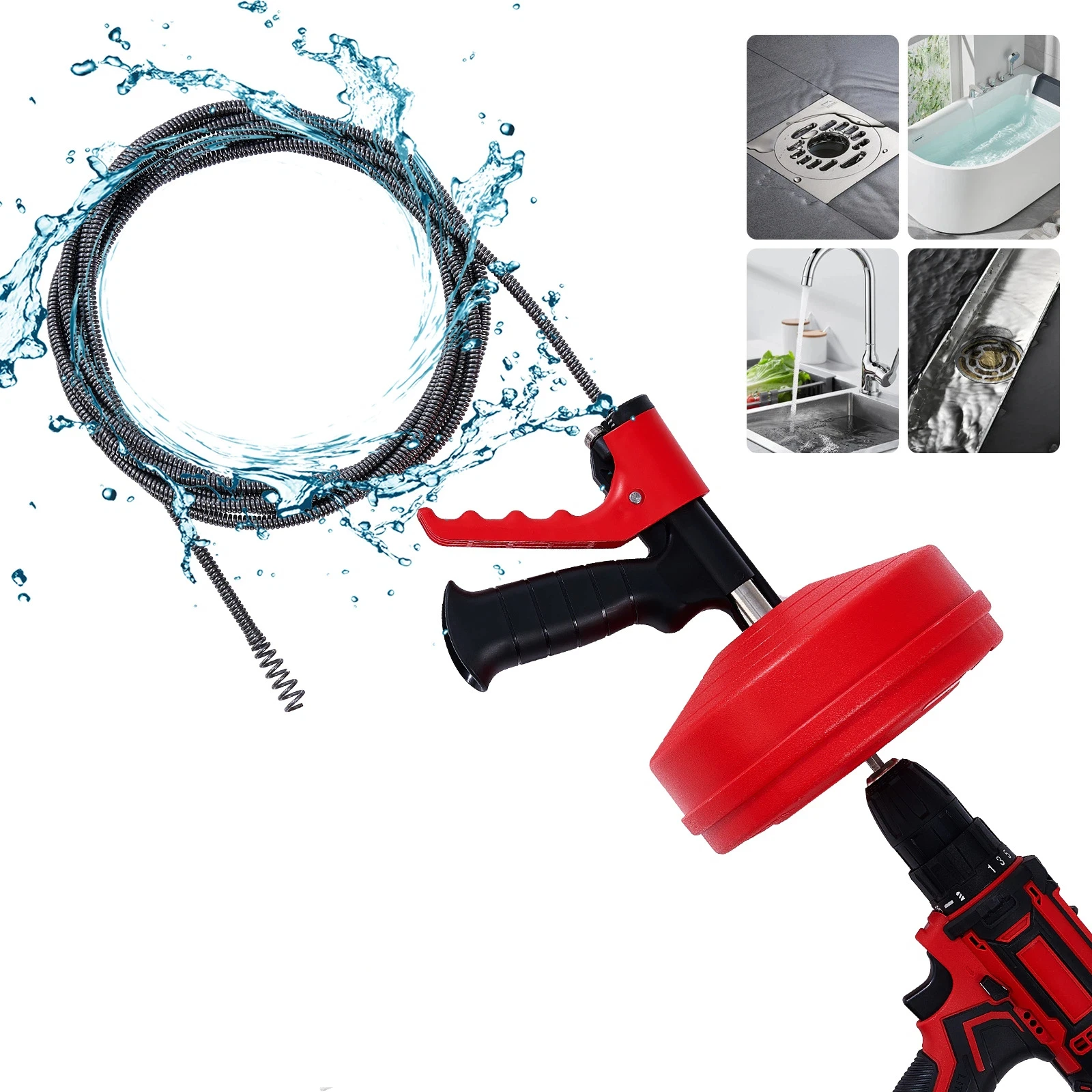 أداة احترافية لإزالة انسدادات  - مراجعة Plumbing Snake Drain وسعره
